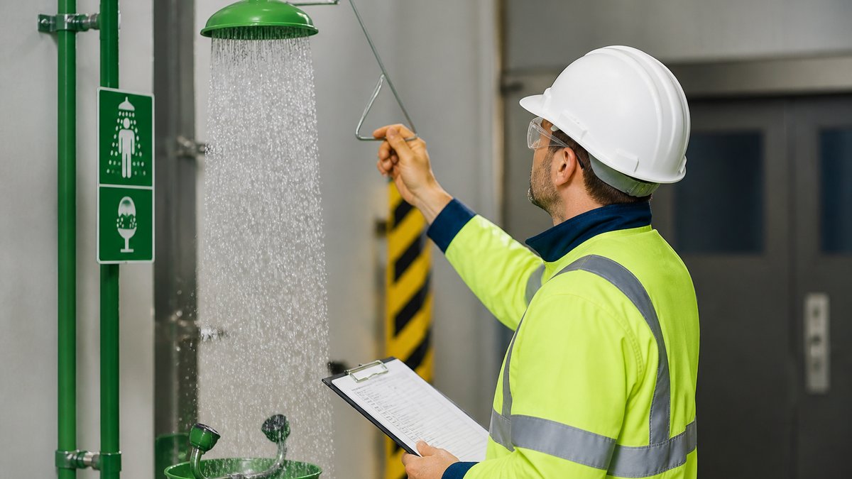 Douche de sécurité et rince-œil : où les installer et comment vérifier leur accessibilité ?
